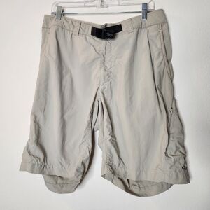 Outdoor Research Mens 36 Beige Athletic Shorts Belted Cargo